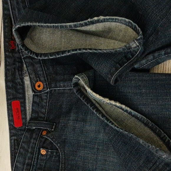 AG the Club Low Rise Bootcut Flare Medium Dark Wash Blue Denim Jeans 30R - Picture 8 of 15